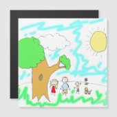 Fügen Sie Ihre Kinderarbeit hinzu Magnetkarte (Vorne/Hinten)