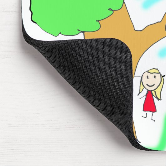Fügen Sie Ihre Kinderarbeit hinzu Mousepad (Ecke)