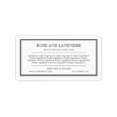 Fügen Sie Ihre klassischen schwarzen Grenzkomponen Adressaufkleber (Vorne)