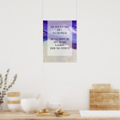 Fügen Sie Ihre Lila Abstrakte Alkoholtinte hinzu. Poster (Küche)