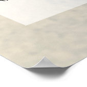 Fügen Sie Ihre Lila Abstrakte Alkoholtinte hinzu. Poster (Ecke)