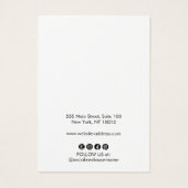 Fügen Sie Ihre Logo Aqua Blue Oring Display Card h (Rückseite)