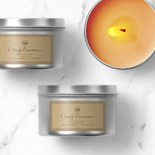 Fügen Sie Ihre Logo-Border-Kraft-Produktkennzeichn Adressaufkleber