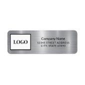 Fügen Sie Ihre Logo-Imitate Silver Metal-Adresse h (Vorne)