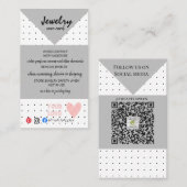 FÜGEN SIE IHRE LOGO JEWELRY CARE CARDS HINZU VISITENKARTE (Vorne/Hinten)