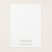 Fügen Sie Ihre Logo-Karte mit der einfachen Schmuc (Rückseite)