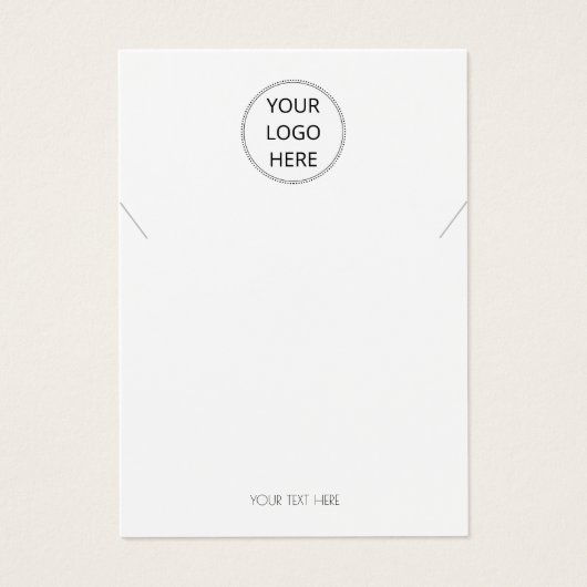 Fügen Sie Ihre Logo-Karte mit der einfachen Schmuc (Vorderseite)