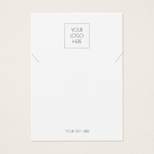 Fügen Sie Ihre Logo-Karte mit der einfachen Schmuc (Vorderseite)