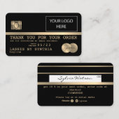 Fügen Sie Ihre Logo-Kreditkarte Vielen Dank für Ih Visitenkarte (Vorne/Hinten)