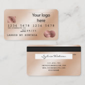 Fügen Sie Ihre Logo-Kreditkartenstil hinzu Visitenkarte (Vorne/Hinten)
