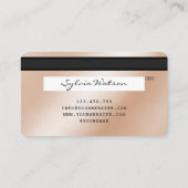 Fügen Sie Ihre Logo-Kreditkartenstil hinzu Visitenkarte (Rückseite)