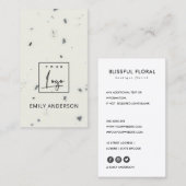 FÜGEN SIE IHRE LOGO MINIMAL KERAMIK TEXTURE BERUFL VISITENKARTE (Vorne/Hinten)