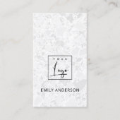FÜGEN SIE IHRE LOGO MINIMAL SOFT RUSTIC TERRAZZO T VISITENKARTE (Vorderseite)