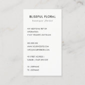 FÜGEN SIE IHRE LOGO MINIMAL STONE TEXTURE BERUFLIC VISITENKARTE (Rückseite)