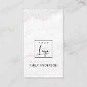 FÜGEN SIE IHRE LOGO MINIMAL STONE TEXTURE BERUFLIC VISITENKARTE (Vorderseite)