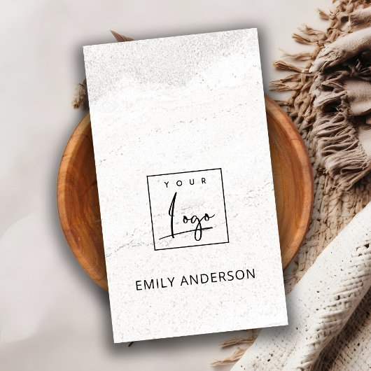 FÜGEN SIE IHRE LOGO MINIMAL STONE TEXTURE BERUFLIC VISITENKARTE