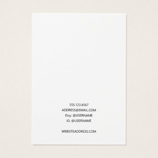 Fügen Sie Ihre Logo-Nekklace-Juwelier-Display-Kart (Rückseite)