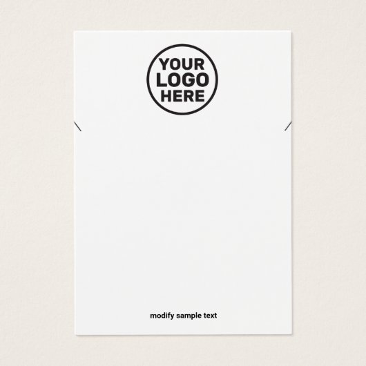 Fügen Sie Ihre Logo-Nekklace-Juwelier-Display-Kart (Vorderseite)