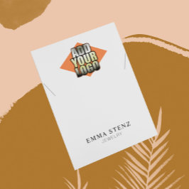 Fügen Sie Ihre Logo-Nekklace-Juwelier-Display-Kart Visitenkarte