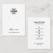 Fügen Sie Ihre Logo-Ohrsichtkarte hinzu Visitenkarte (Vorne/Hinten)