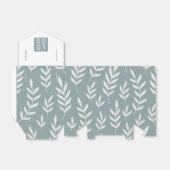 FÜGEN SIE IHRE LOGO SAGE GREEN LEAFY FOLIAGE BOTAN GESCHENKSCHACHTEL (Ungefaltet)