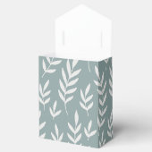 FÜGEN SIE IHRE LOGO SAGE GREEN LEAFY FOLIAGE BOTAN GESCHENKSCHACHTEL (Geöffnet)