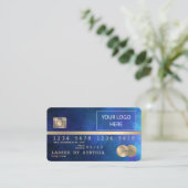 Fügen Sie Ihre Logokarte Gold und Navy hinzu Visitenkarte (Stehend Vorderseite)