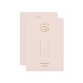 Fügen Sie Ihre Logoklammer Barrett Display Blush h Visitenkarte