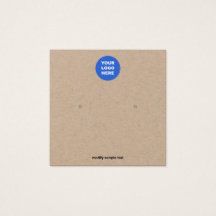 Fügen Sie Ihre Logokombination Kraft-Ohrensichtkar