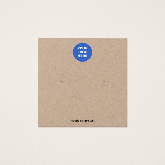 Fügen Sie Ihre Logokombination Kraft-Ohrensichtkar (Vorderseite)