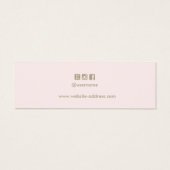 Fügen Sie Ihre Logokombination Pastellrosa Ohrring (Rückseite)