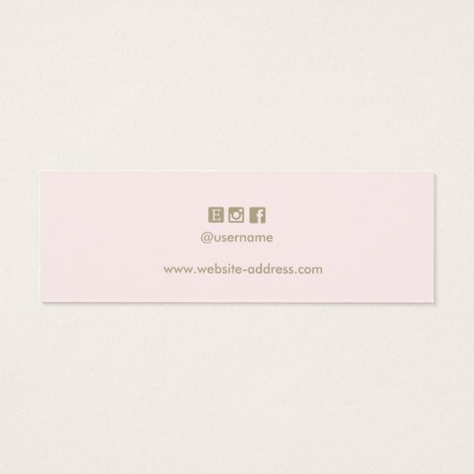 Fügen Sie Ihre Logokombination Pastellrosa Ohrring (Rückseite)