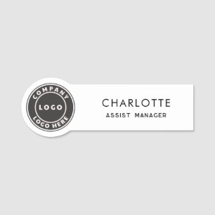 Fügen Sie Ihre Logomitarbeiter Personalisiert hinz Namensschild