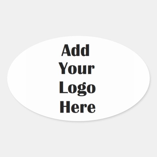 Fügen Sie Ihre Logos für Firmenlogo-Aufkleber hinz Ovaler Aufkleber (Vorderseite)