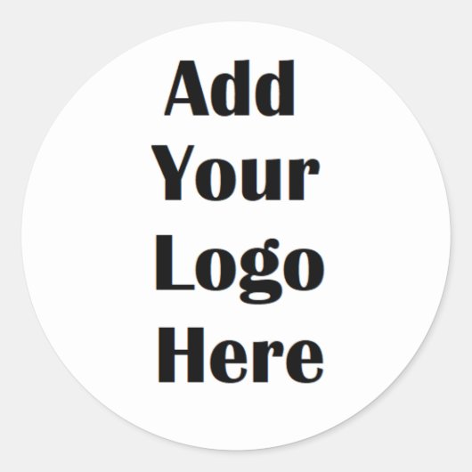 Fügen Sie Ihre Logos für Firmenlogo-Aufkleber hinz Runder Aufkleber (Vorderseite)