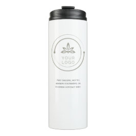 Fügen Sie Ihre Logos und Texte hinzu Thermosbecher
