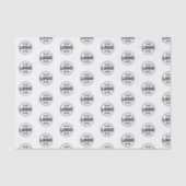 Fügen Sie Ihre Logoverpackung für eigene Markenbez Seidenpapier (Vorderseite)