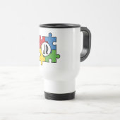 Fügen Sie Ihre Monogramm-Reise/Tasse des Computers Reisebecher (VorderseiteRechts)