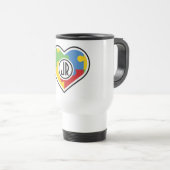 Fügen Sie Ihre Monogramm-Reise/Tasse des Computers Reisebecher (VorderseiteRechts)