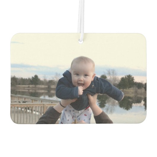 Fügen Sie Ihre Mutter-Foto-Liebe hinzu Autolufterfrischer (Rückseite)