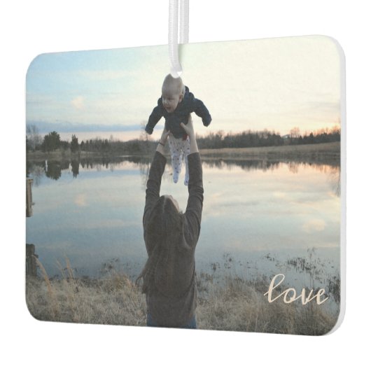 Fügen Sie Ihre Mutter-Foto-Liebe hinzu Autolufterfrischer (Links)