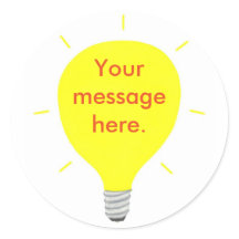 Fügen Sie Ihre Nachricht hier Gelbe Glühbirnen-Auf