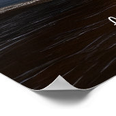 Fügen Sie Ihre Nachricht hinzu, Abstraktes braunes Poster (Ecke)