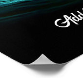 Fügen Sie Ihre Nachricht hinzu, Segelschiff im Stu Poster (Ecke)