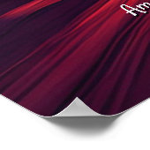 Fügen Sie Ihre Nachricht hinzu, Skateboarding Astr Poster (Ecke)