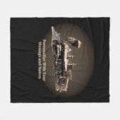 Fügen Sie Ihre Nachricht und Namen hinzu, Brauner  Fleecedecke (Vorderseite (Horizontal))