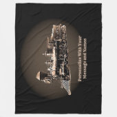 Fügen Sie Ihre Nachricht und Namen hinzu, Brauner  Fleecedecke (Vorderseite)