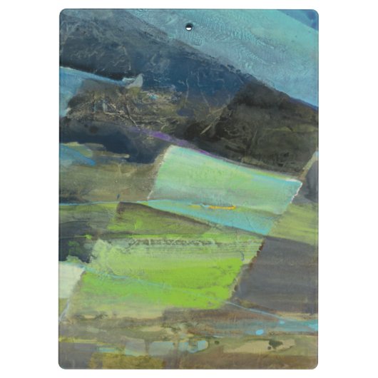 Fügen Sie Ihre Namens| Ansicht der Küste II hinzu Klemmbrett (Rückseite)