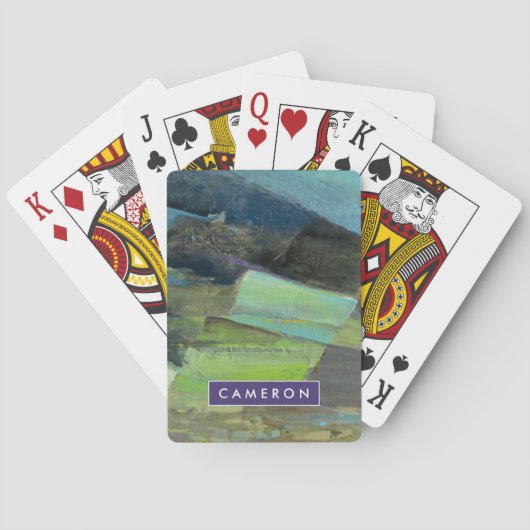 Fügen Sie Ihre Namens| Ansicht der Küste II hinzu Spielkarten (Rückseite)