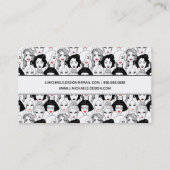 Fügen Sie Ihre Namens| Frauen mit Visitenkarte (Rückseite)